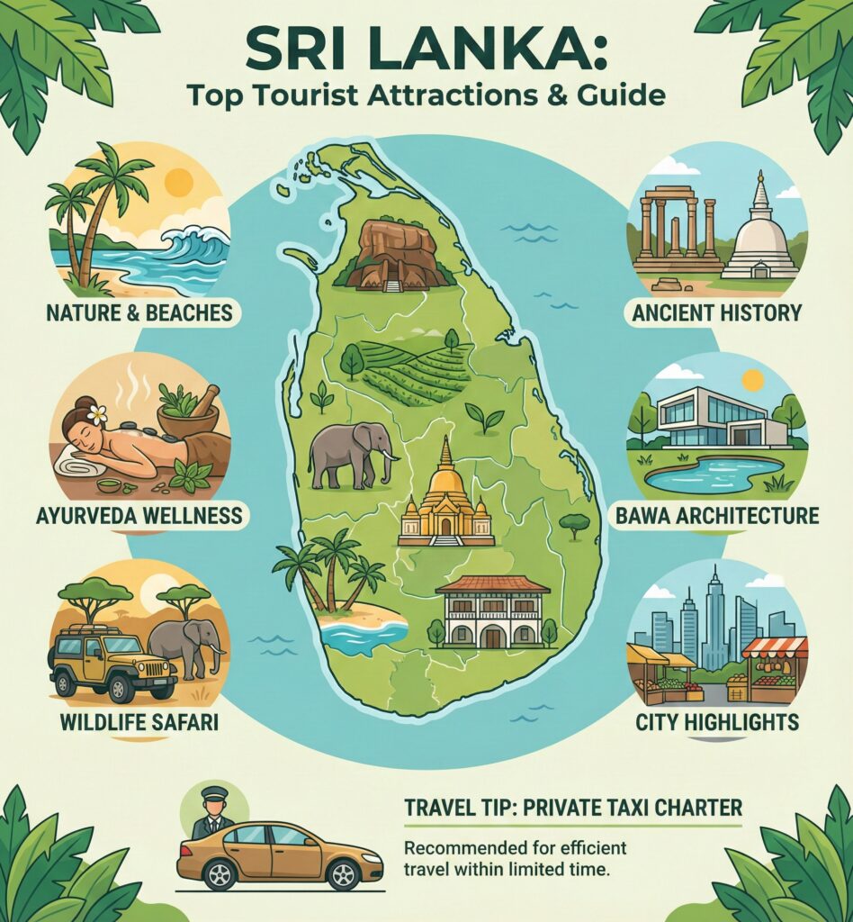 Sri Lanka:Top Tourist Attractions & Guide