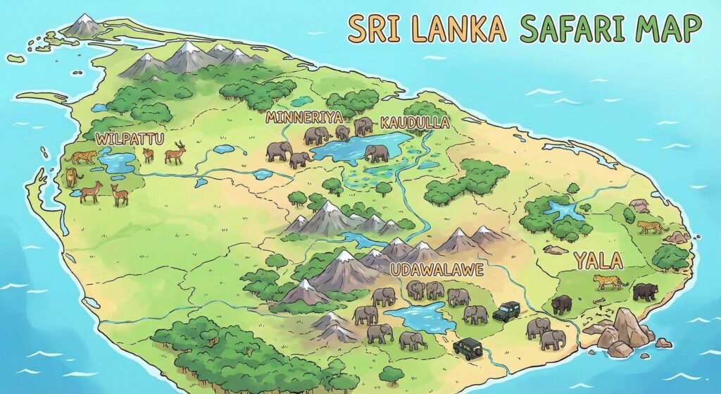 Sri Lanka Safari (Yala/Udawalawe/Minneriya/Kadulla/Wilpattu)