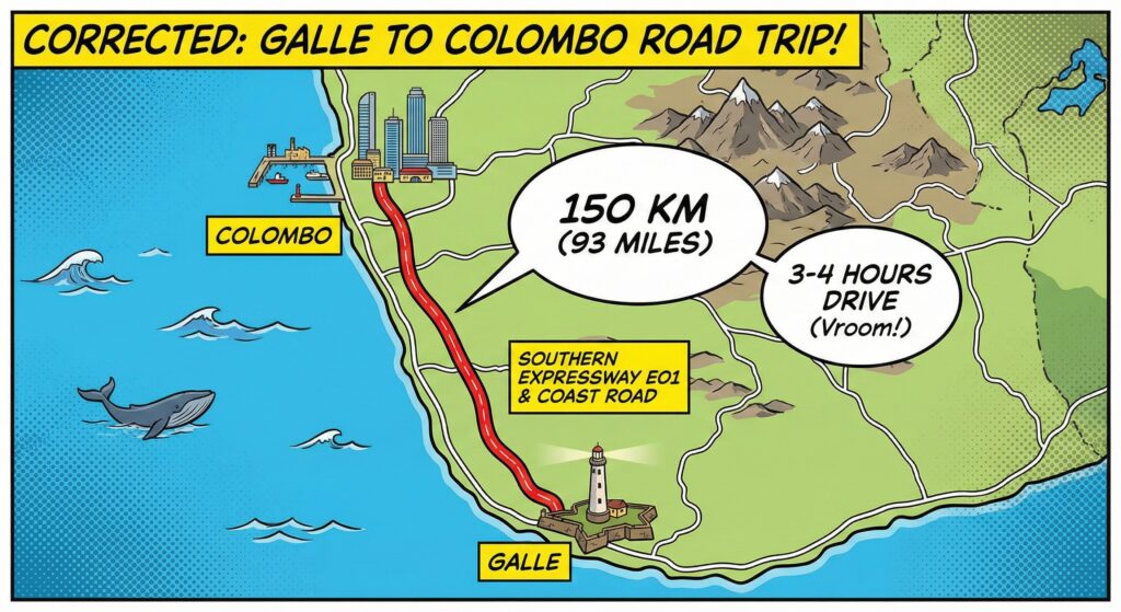 From Galle to Colombo