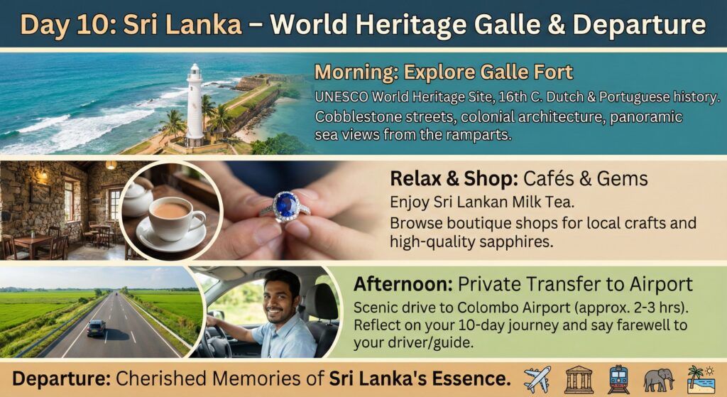 Day10:Sri Lanka-World Heritage Galle & Departure