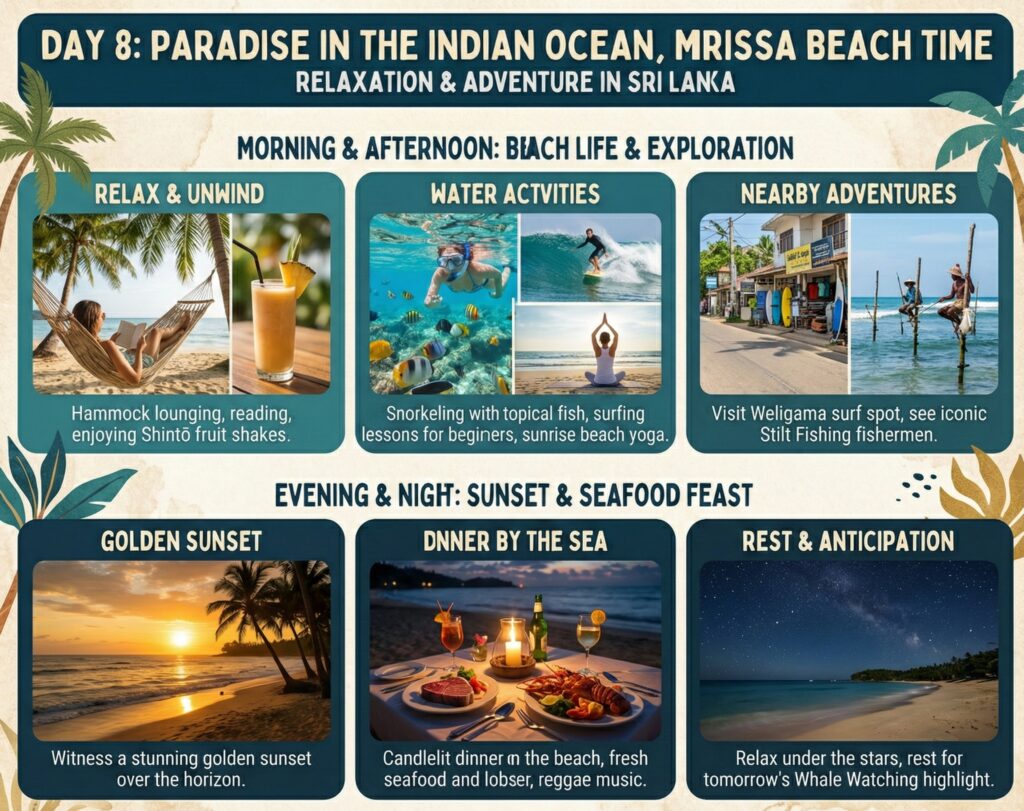 Mirissa beach time:Relaxation & Adventure in Sri Lanka