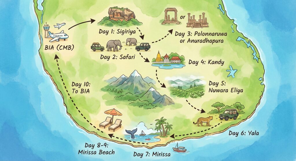 Sri Lanka 10day itinerary