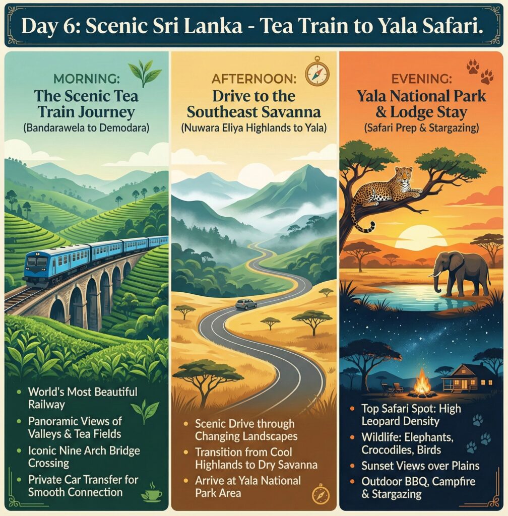 Day6:Scenic tea train to Yala Safari