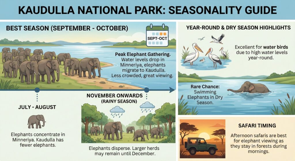 Kadulla national park seasonality