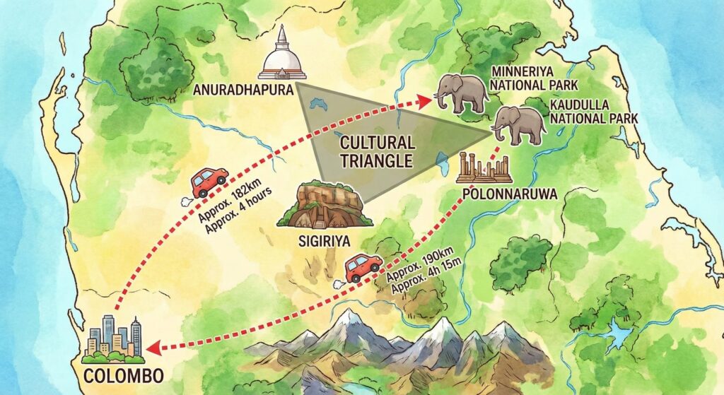 from colombo to Minneriya National Park