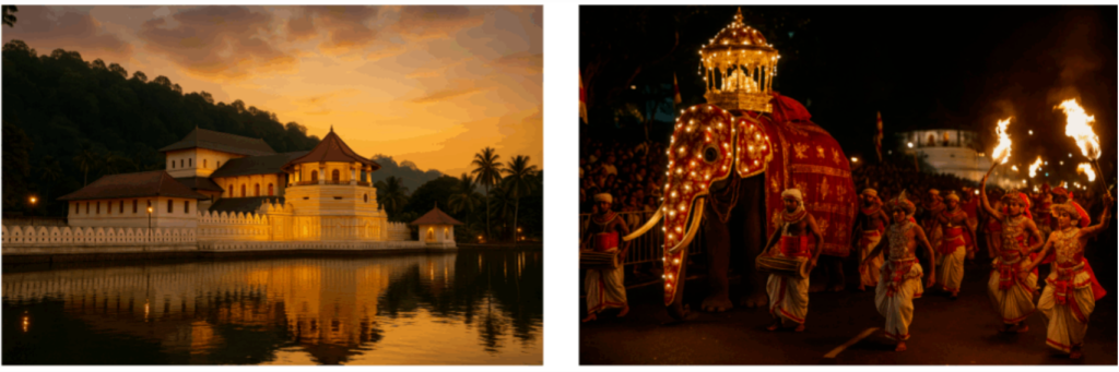 Kandy & Temple of the Tooth (Sri Dalada Maligawa): Last Royal Capital and Shrine of the Sacred Relic