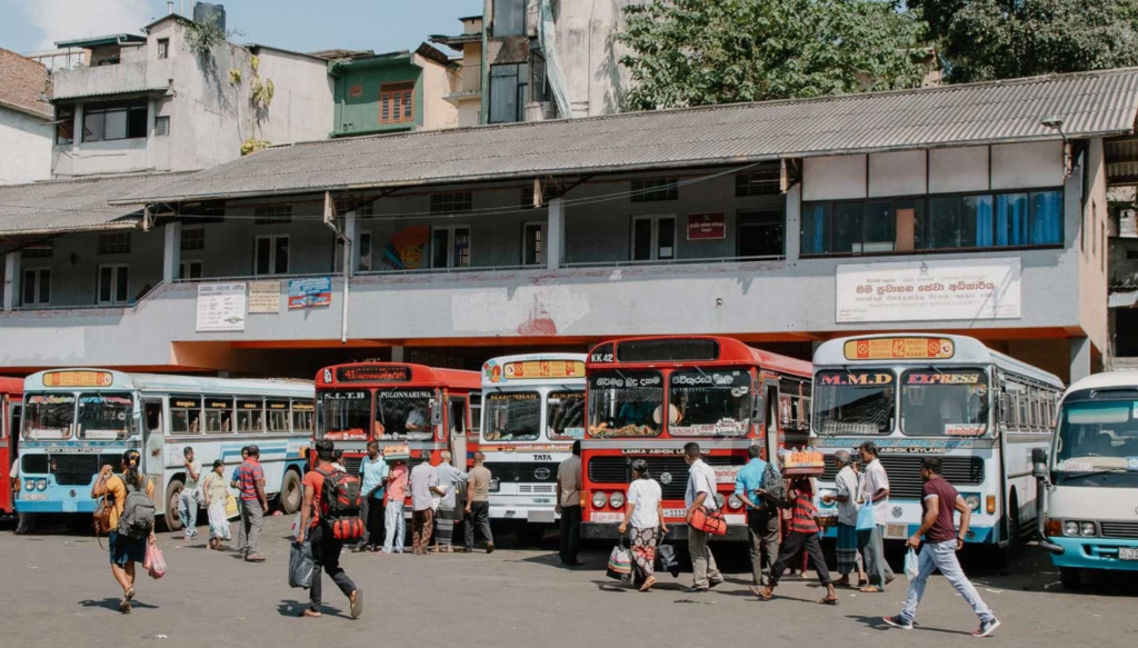 Local bus to Kandy (non-air-conditioned)
