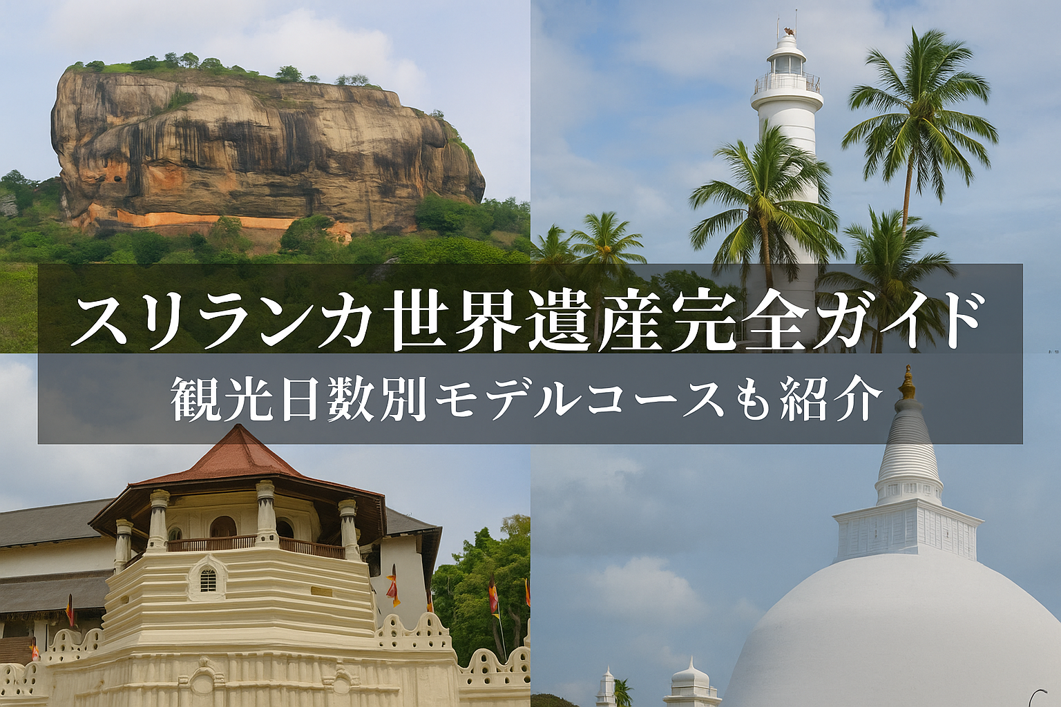 スリランカ世界遺産完全ガイド 観光日数別モデルコースも紹介
