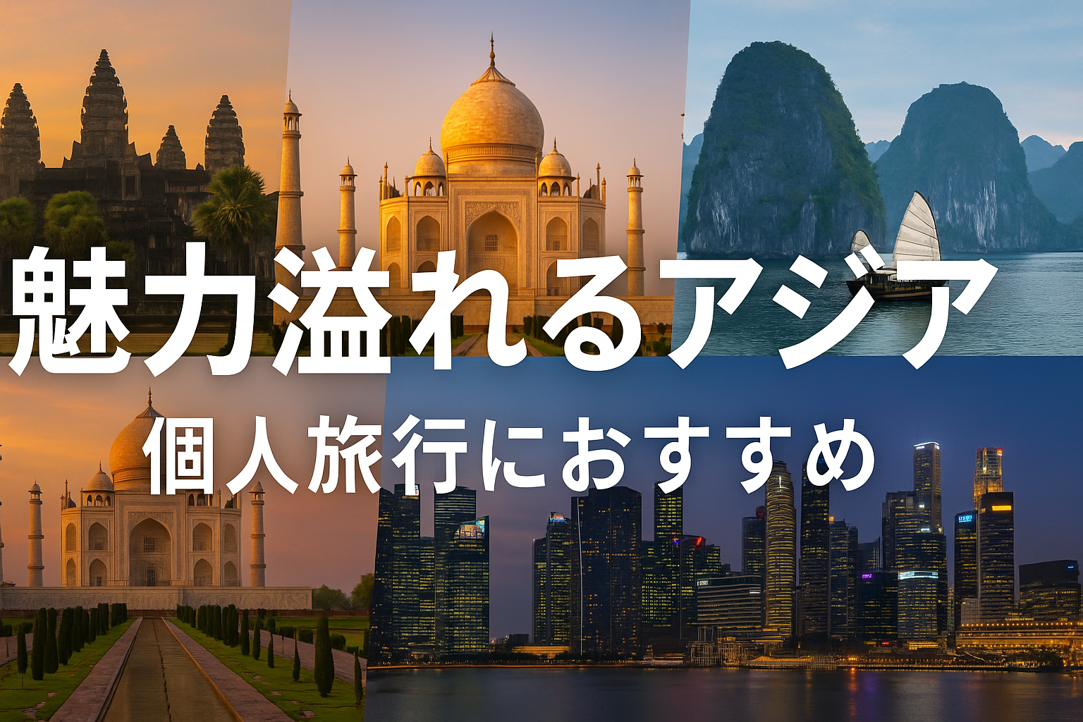 個人で旅行するのにおすすめのアジアの国を紹介！