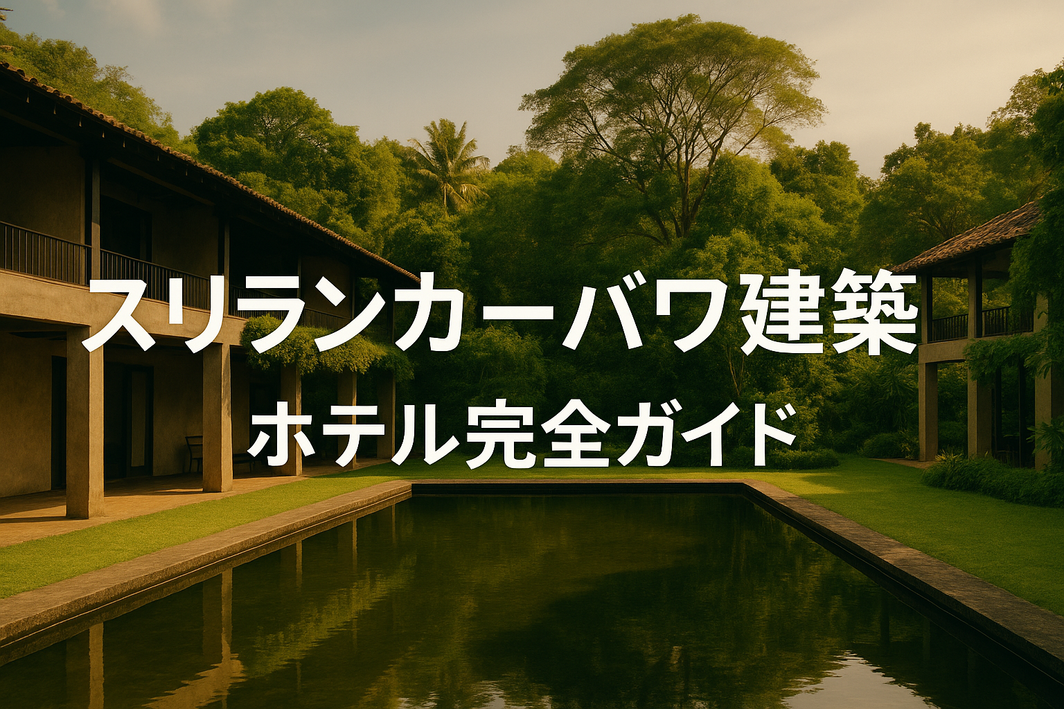 スリランカ・バワ建築ホテル完全ガイド：自然と調和するおすすめの極上リゾート