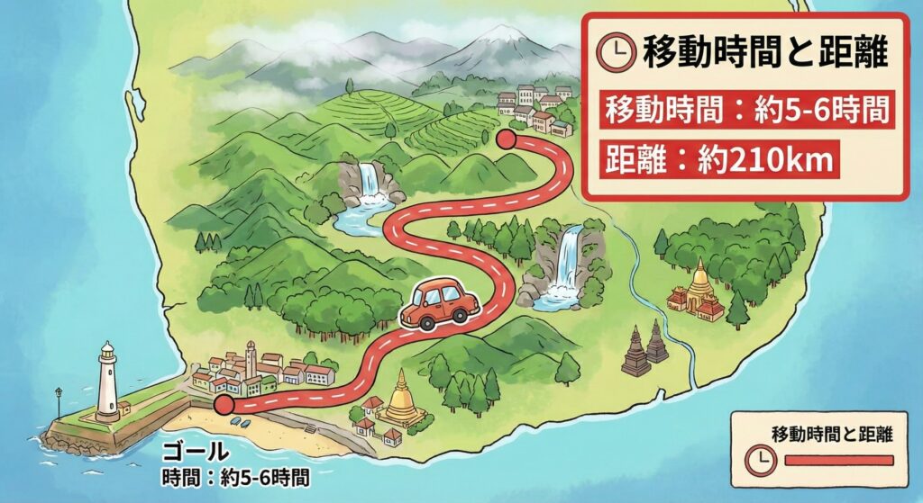 ヌワラエリヤからゴール