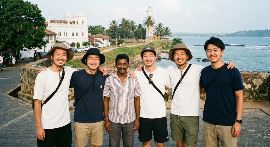 スリランカへの社員旅行の風景