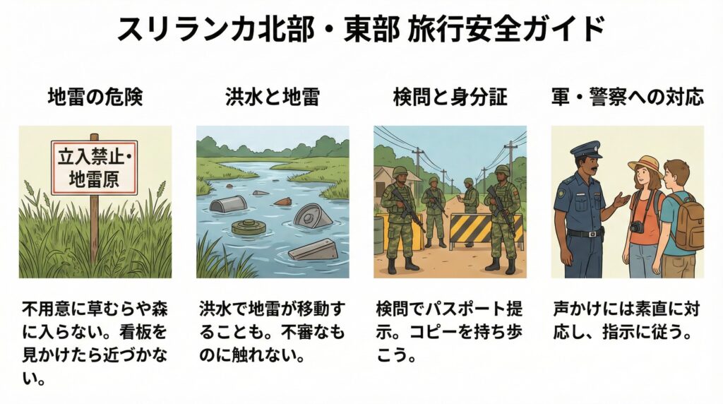 スリランカ北部・東部：内戦の爪痕に注意（地雷原・検問など）