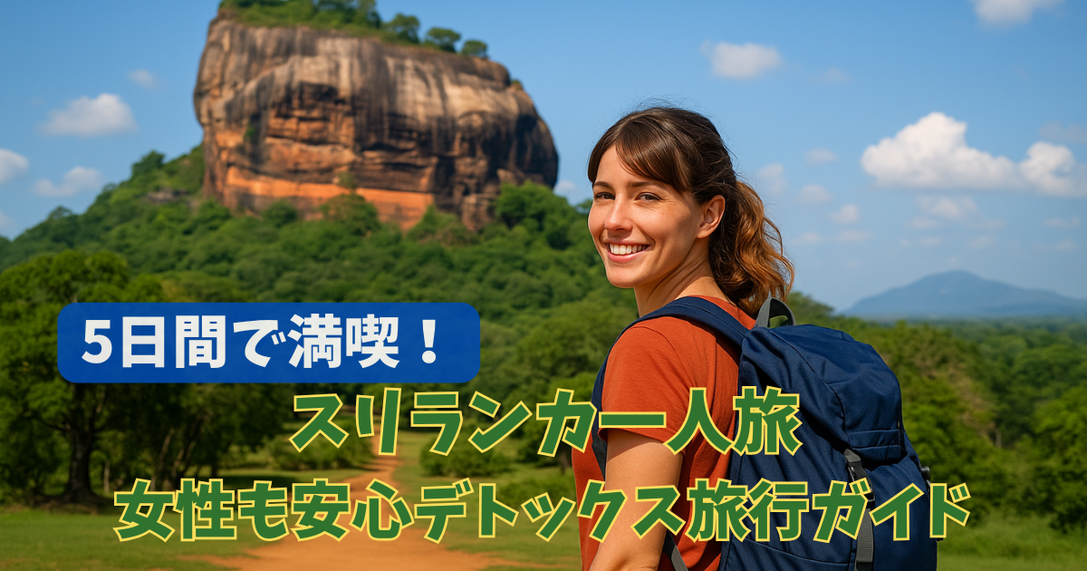 5日間で満喫！スリランカ一人旅【女性も安心バックパッカー＆デトックス旅行ガイド】