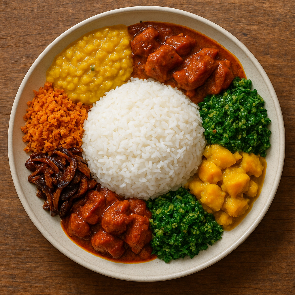 スリランカ料理の伝統的なスタイルは「ライス&カリー