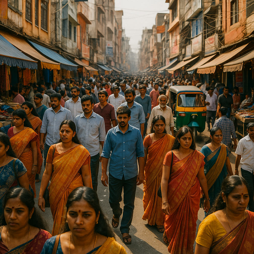 インドは人口約14億人と世界一