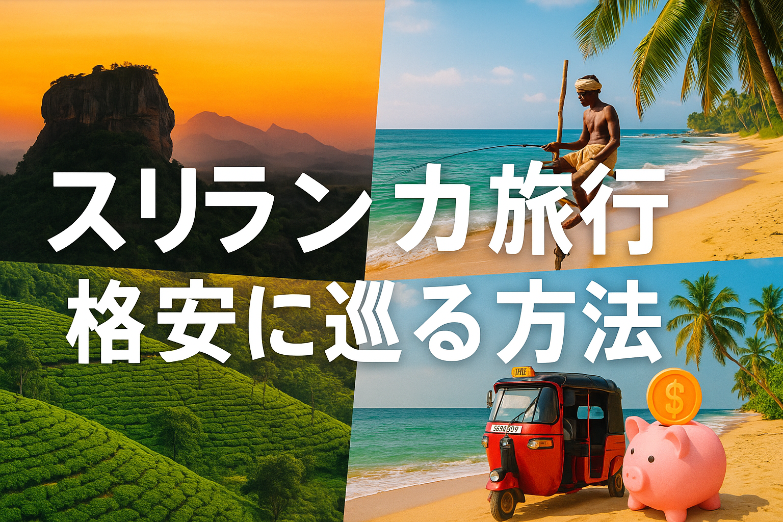 スリランカ旅行で格安ツアーを実現！タクシーチャーターで自由に巡る個人旅行のススメ！