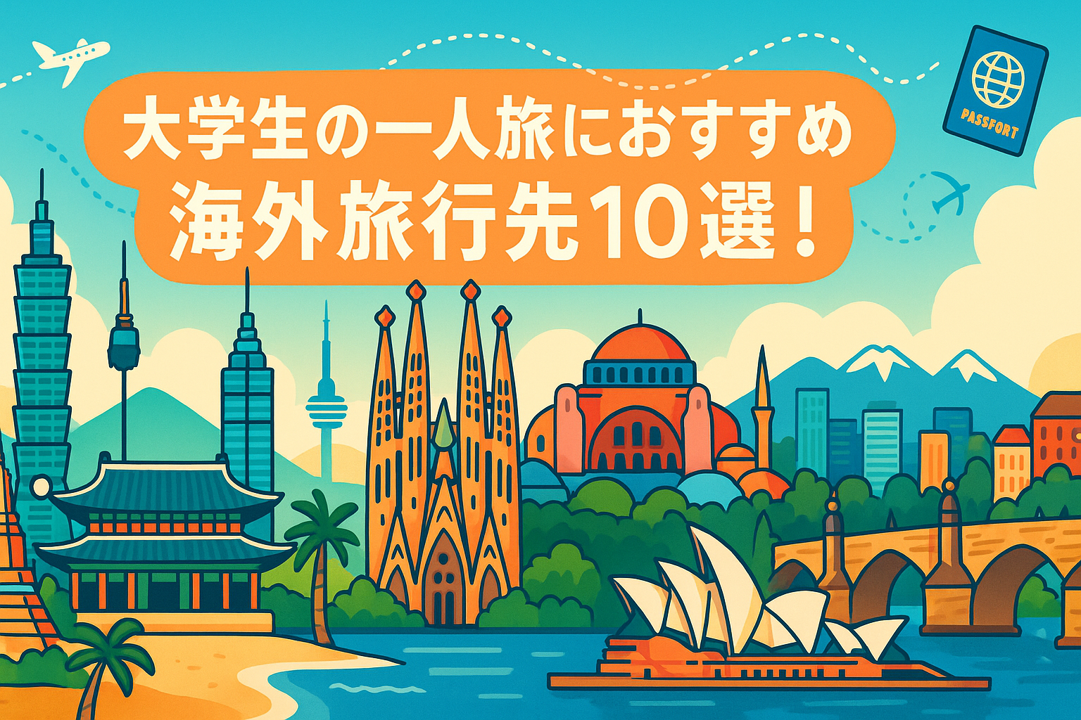 大学生のひとり旅(一人旅)におすすめの海外旅行先10選！20万円以内で世界遺産&絶景巡り！