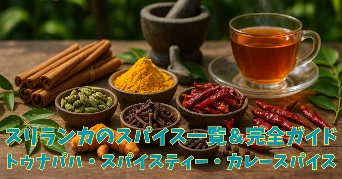 スリランカのスパイス一覧＆完全ガイド｜トゥナパハ・スパイスティー・カレースパイス、そしてスパイスガーデン体験など網羅的に解説