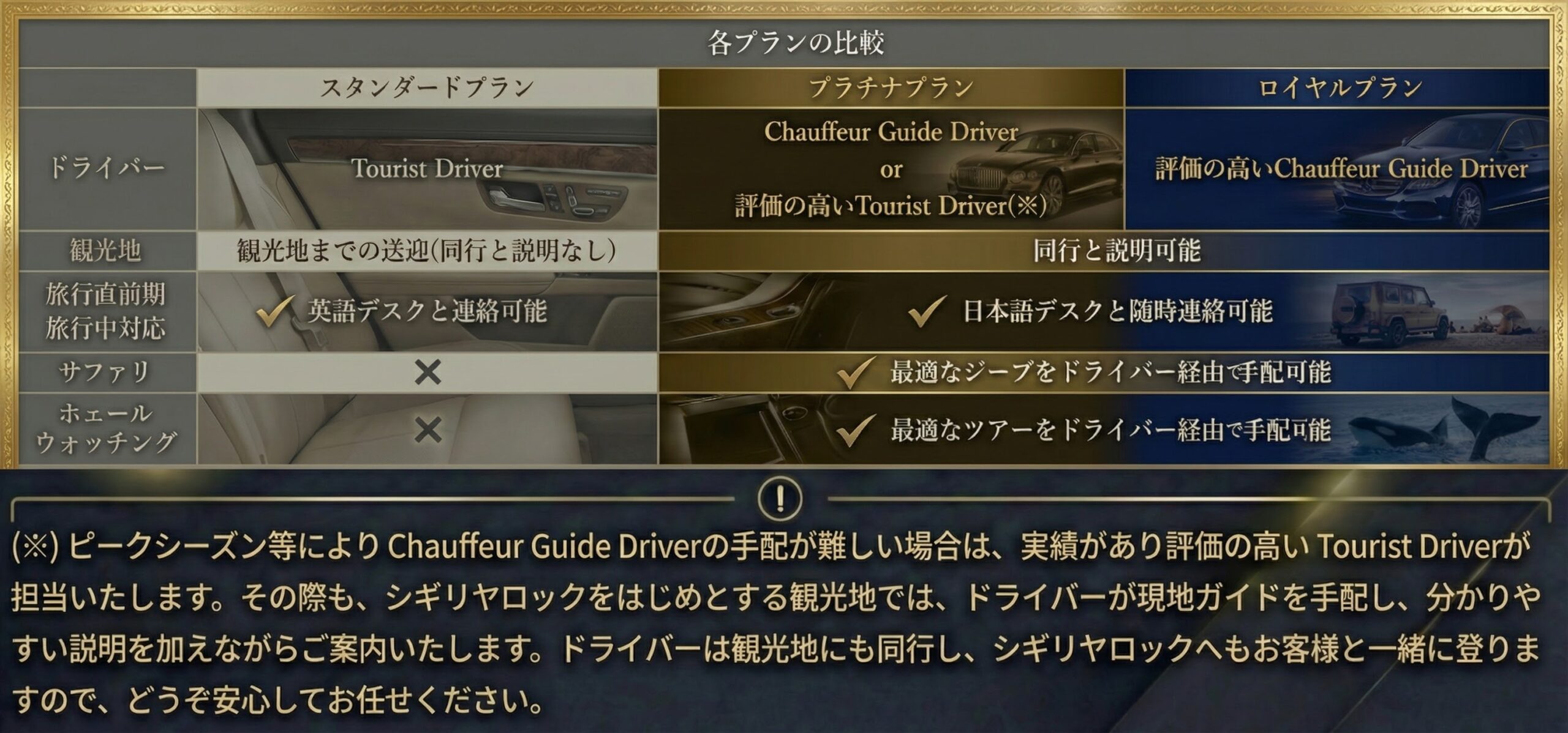 プラチナプランの説明